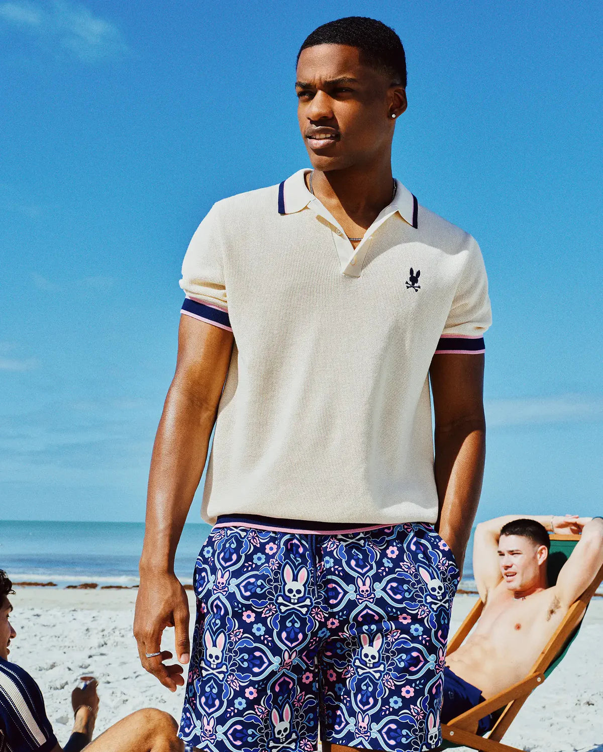 Mens dax knit polo