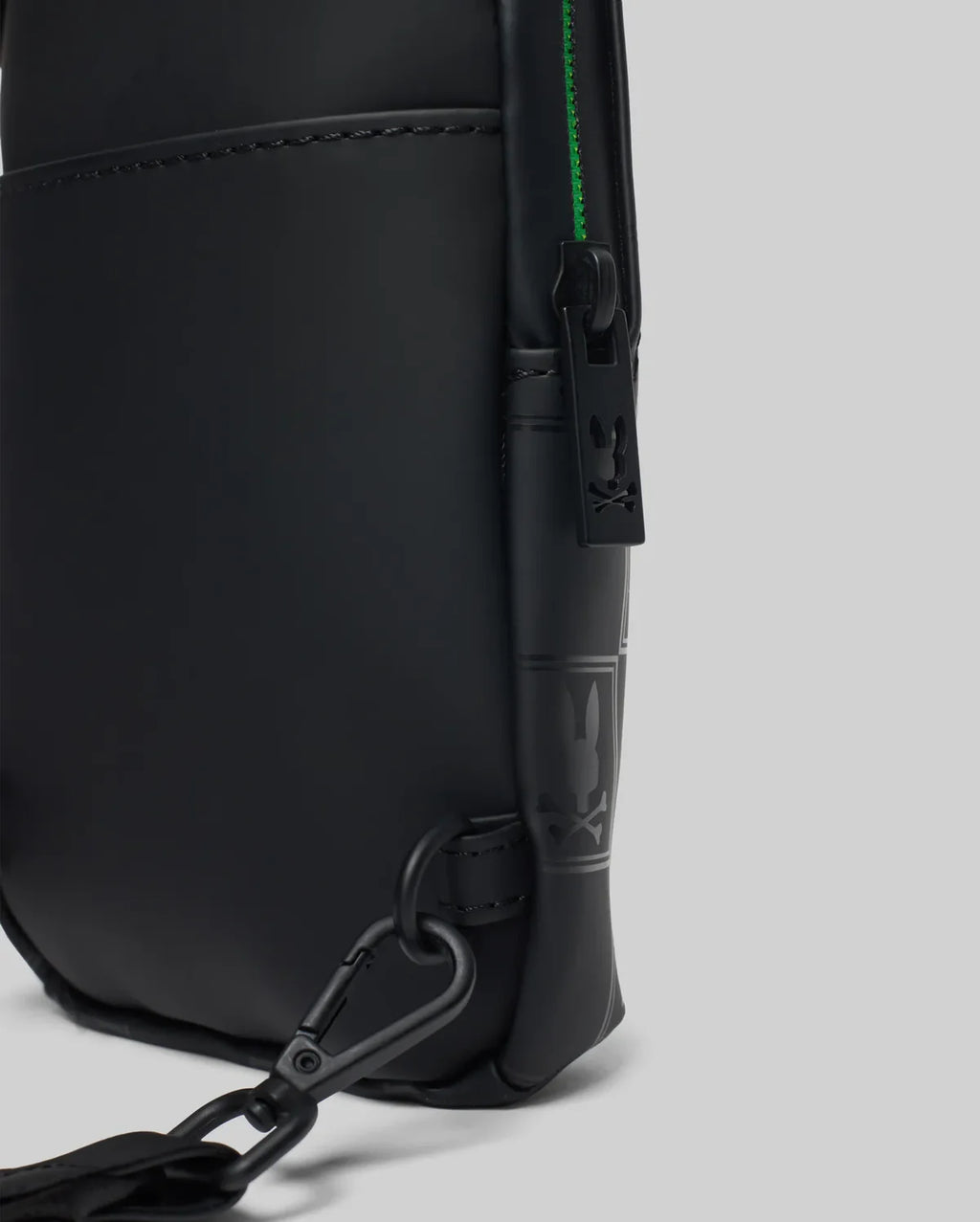 Mens rubberized crossbody