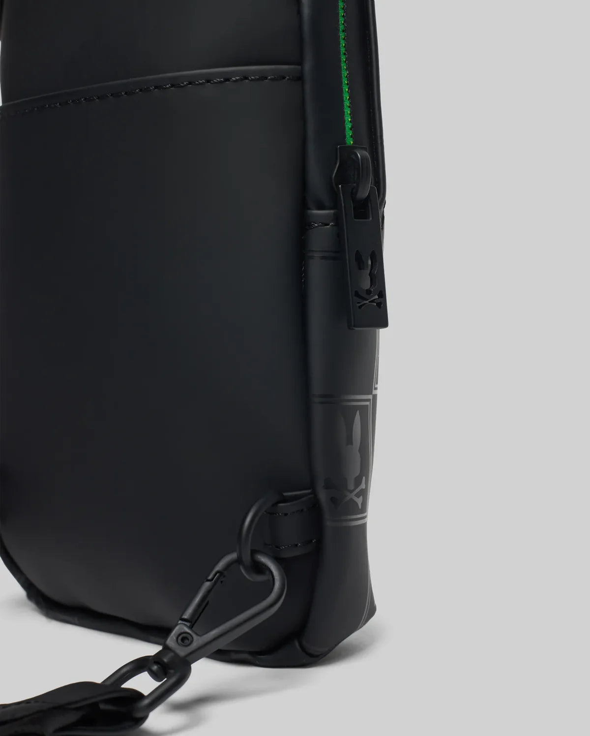 Mens rubberized crossbody